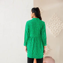 Load image into Gallery viewer, Women’s Green Ethnic Tunic
