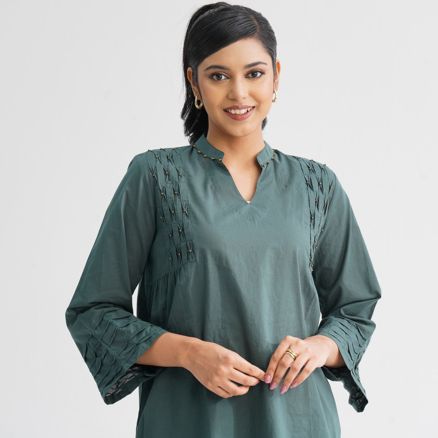 Women’s Green Cotton Tunic