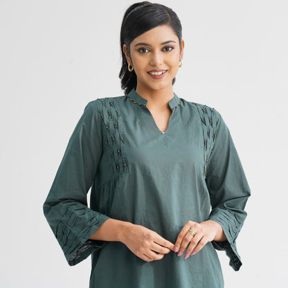 Women’s Green Cotton Tunic