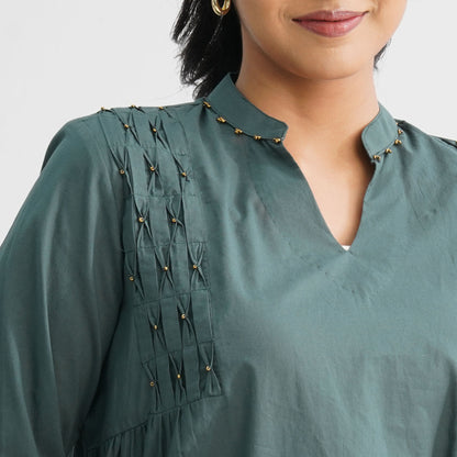 Women’s Green Cotton Tunic