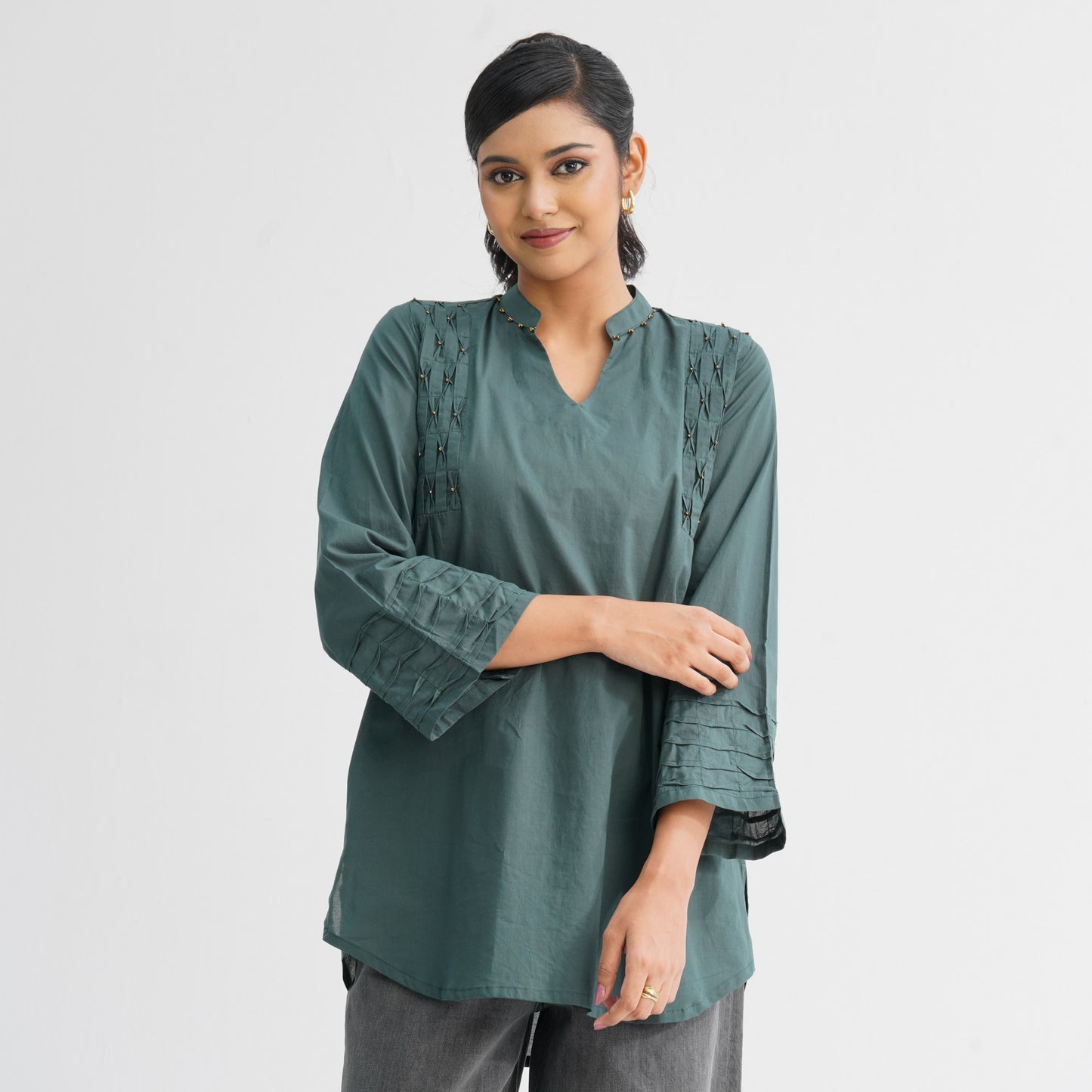 Women’s Green Cotton Tunic