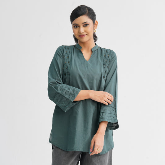 Women’s Green Cotton Tunic