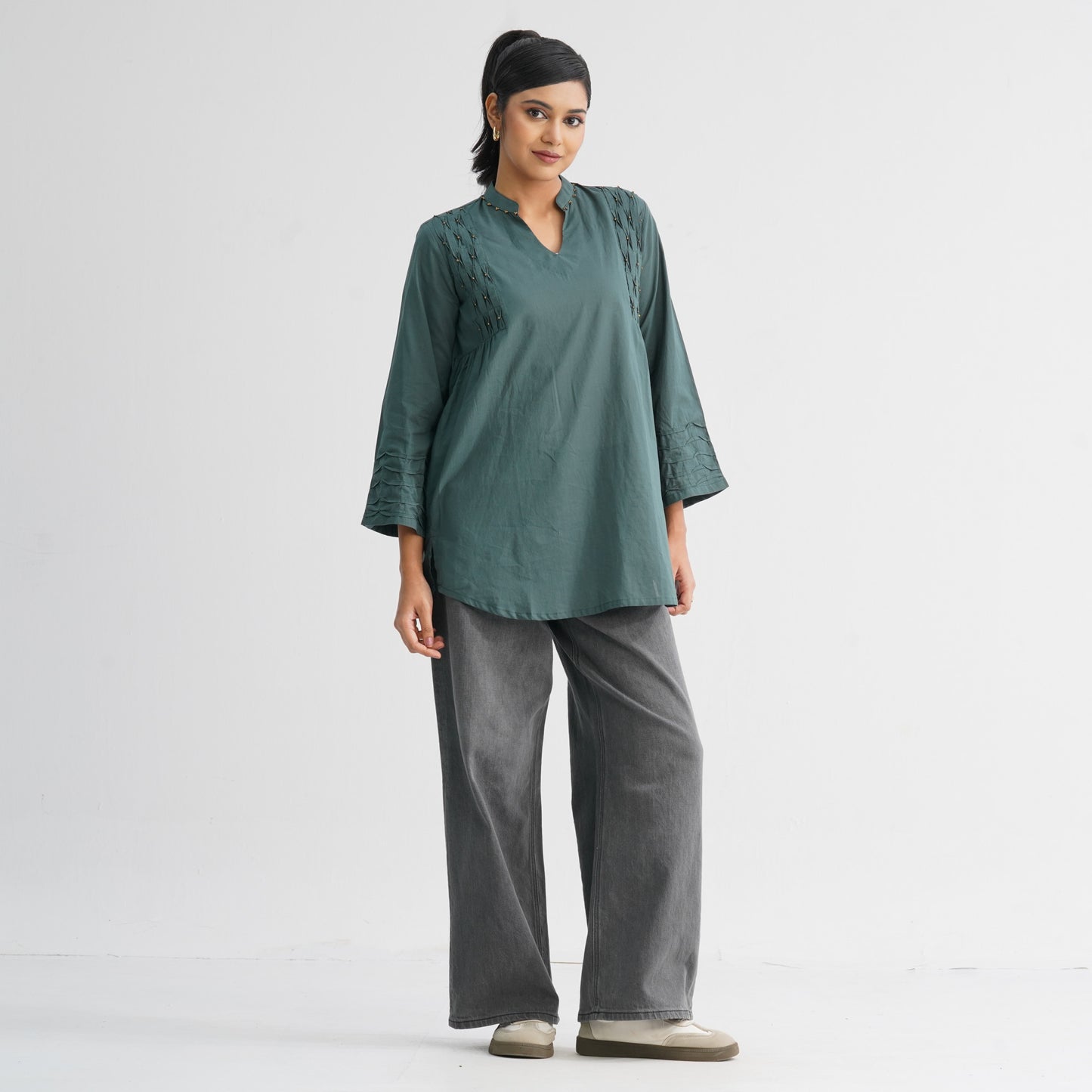 Women’s Green Cotton Tunic