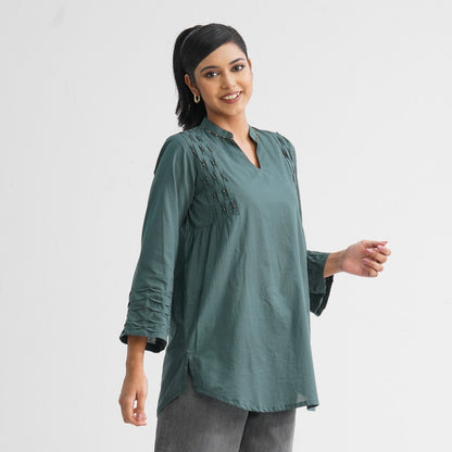 Women’s Green Cotton Tunic