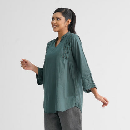 Women’s Green Cotton Tunic