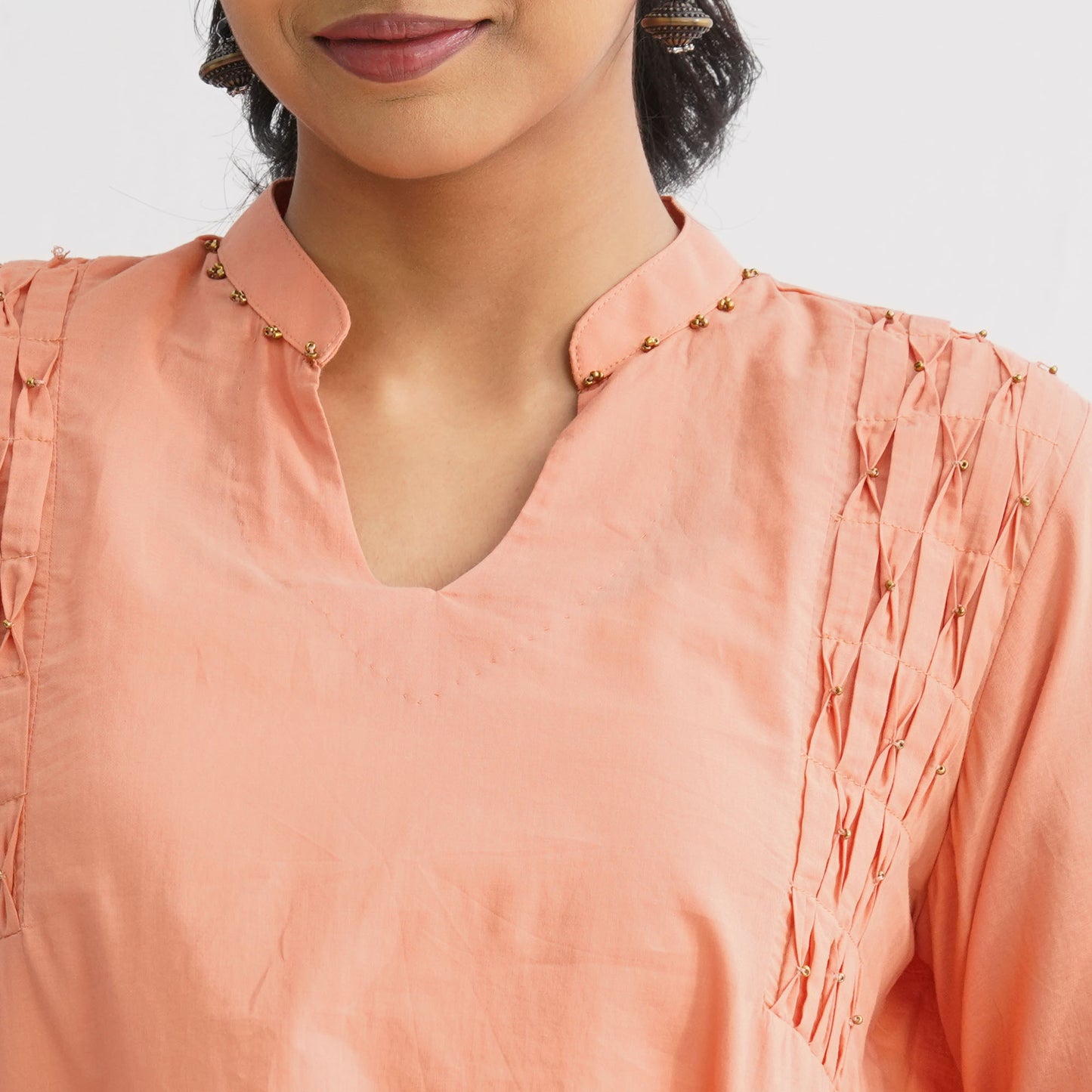 Women’s Peach Cotton Tunic