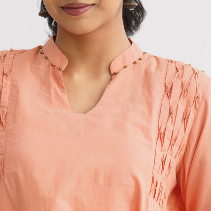 Women’s Peach Cotton Tunic