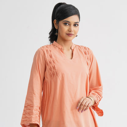 Women’s Peach Cotton Tunic