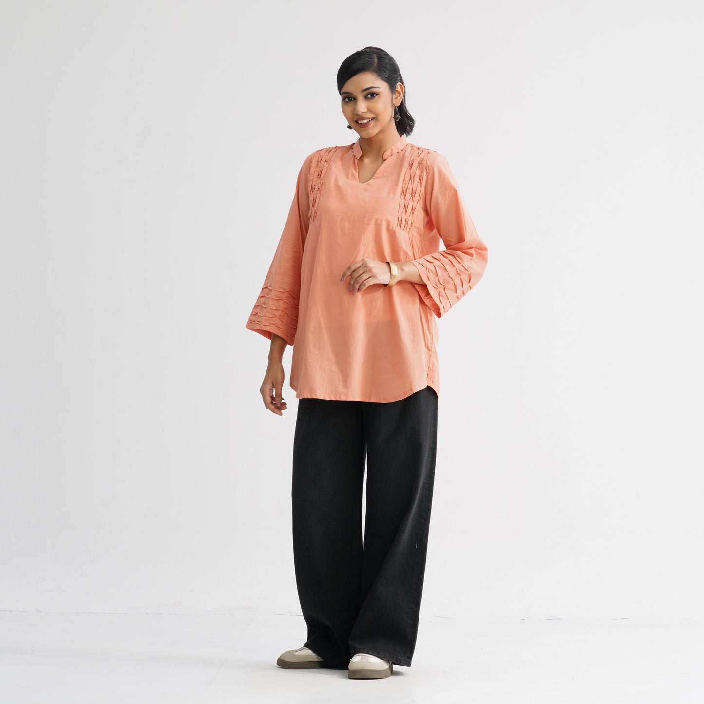 Women’s Peach Cotton Tunic