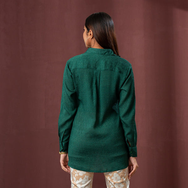 ETHNIC WORKWEAR SHIRT-GREEN