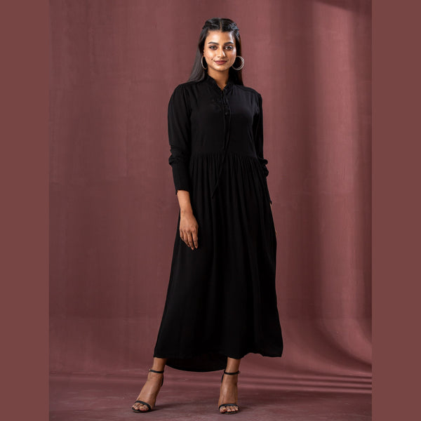 Ladies' Black Georgette Dress