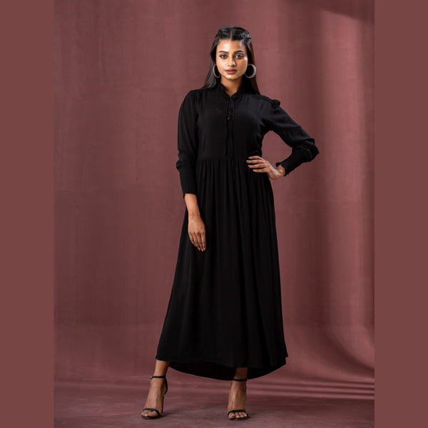 Ladies' Black Georgette Dress