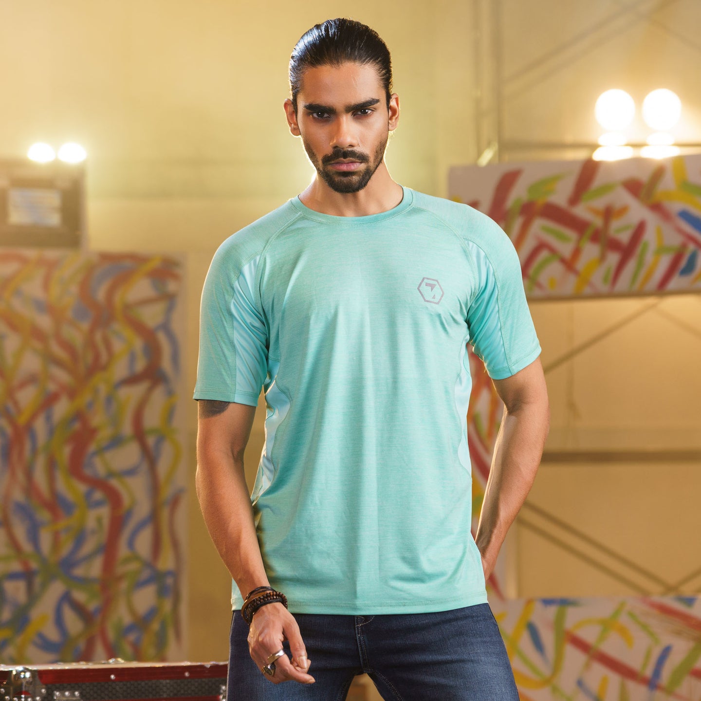 MENS T-SHIRT-MINT GREEN