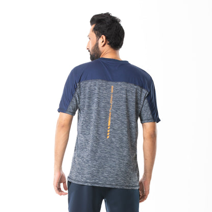 Mens Dark Navy Print T-Shirt