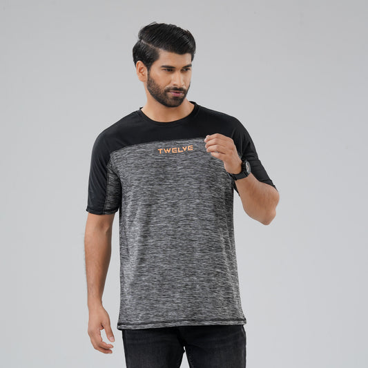 Mens Black Print T-Shirt