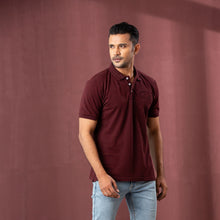 Load image into Gallery viewer, MENS POLO-MAROON
