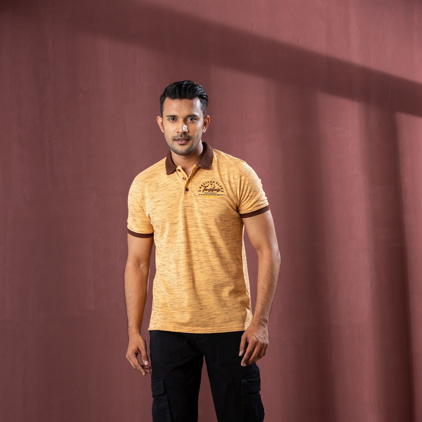 MENS POLO-BEIGE