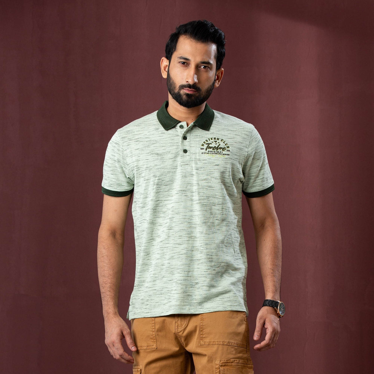 MENS_POLO-OLIVE ( color Issue )