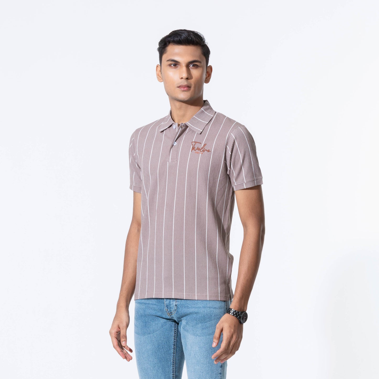 Mens Brown Polo T-Shirt