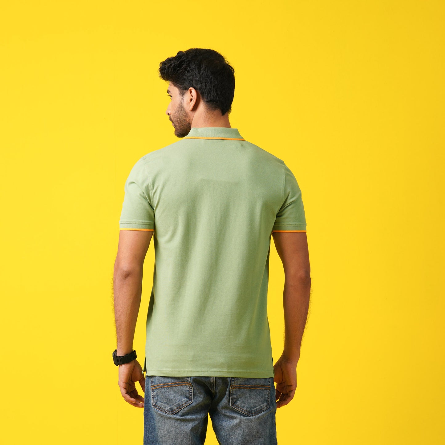 Mens Olive Polo