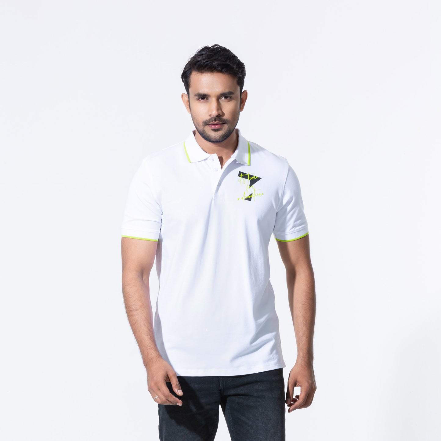 Mens Polo-White