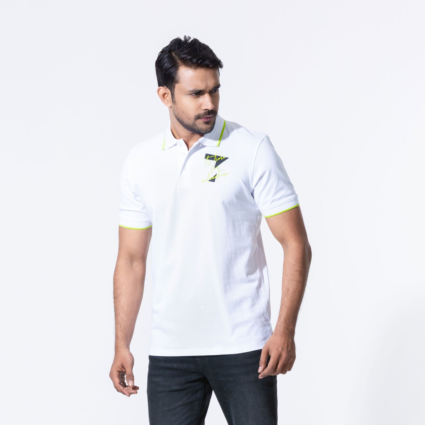 Mens Polo-White