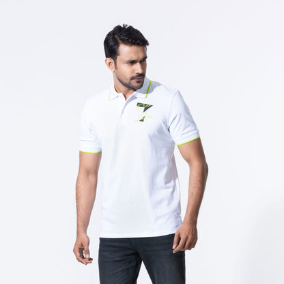 Mens White Polo