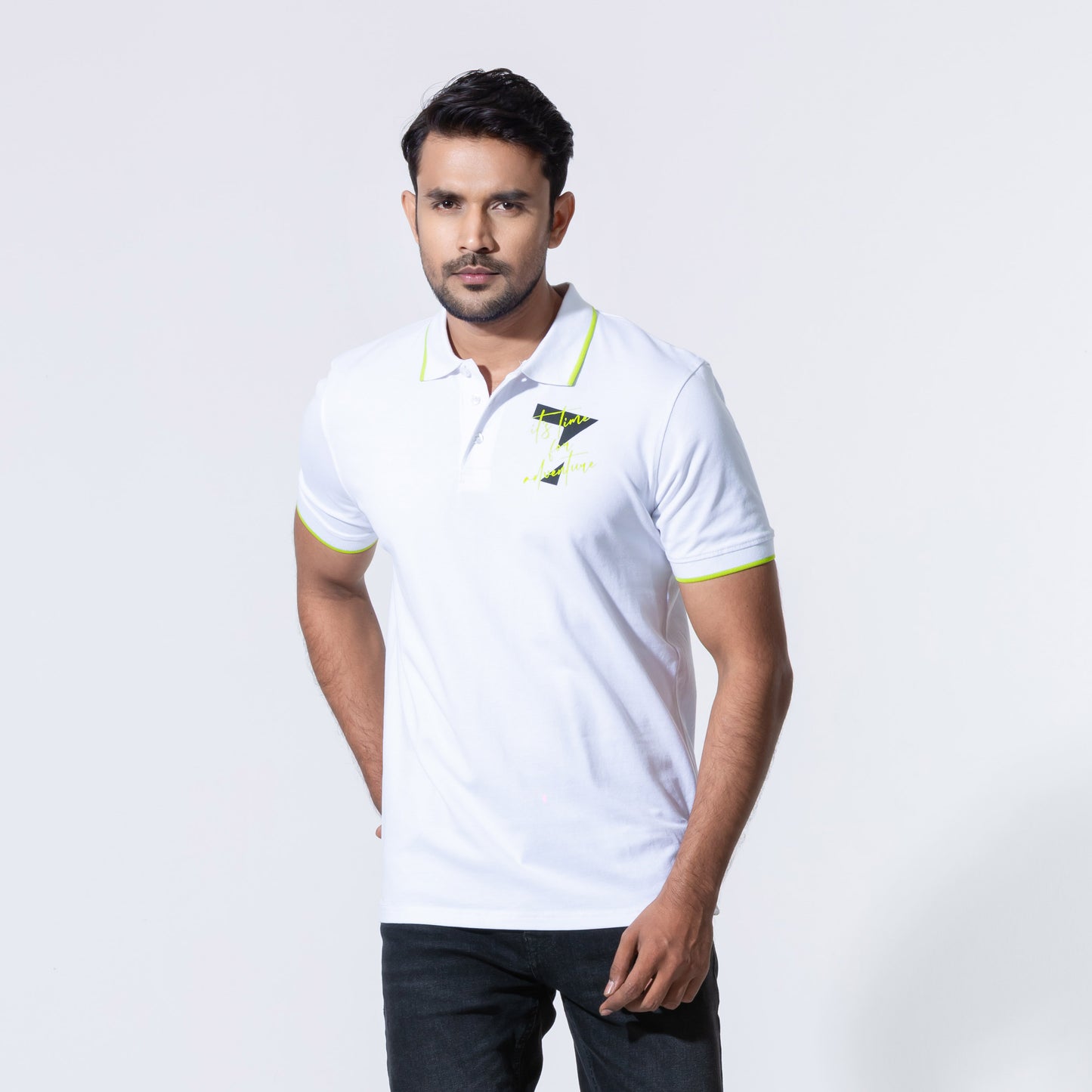 Mens Polo-White