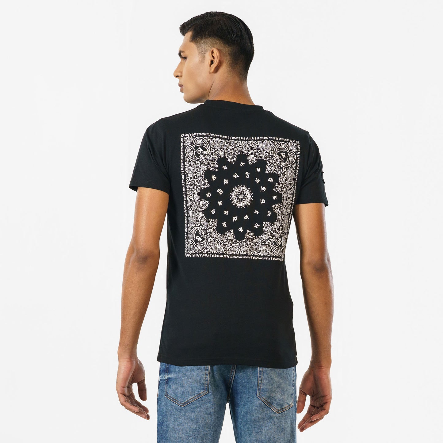 Mens Black  Casual T-Shirt