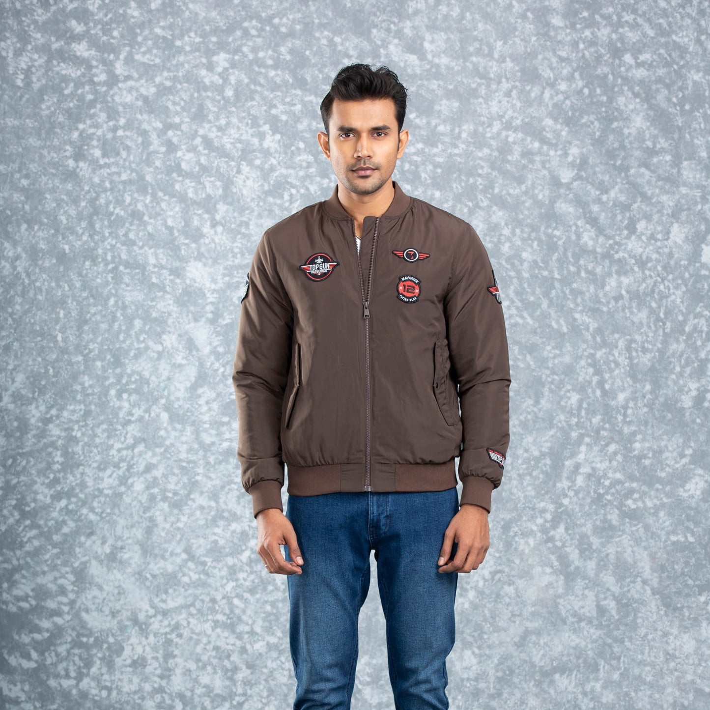 Mens Bomber- Seal Brown