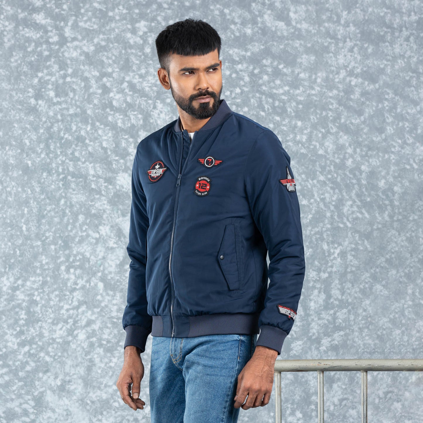 Mens Bomber Navy