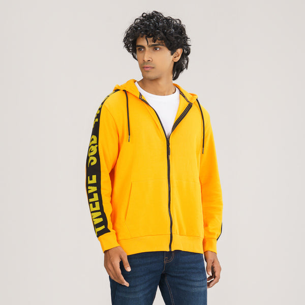 Mens Yellow Hoodie