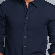 Load image into Gallery viewer, Mens Long Sleeve Shirt- Navy
