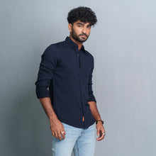 Load image into Gallery viewer, Mens Long Sleeve Shirt- Navy
