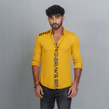 Load image into Gallery viewer, Mens Long Sleeve Shirt- Mustard
