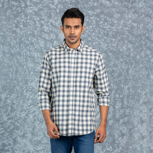 Men's Indigo Casual Shirt