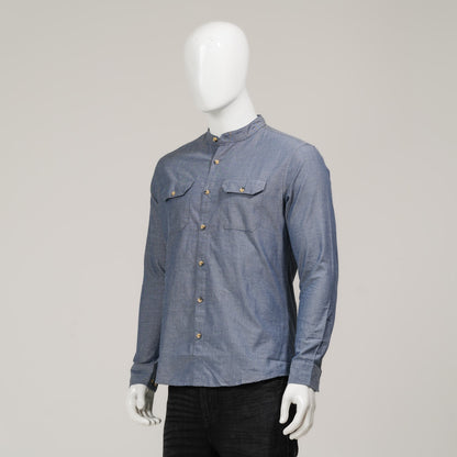 Mens Sky Blue L/S Shirt