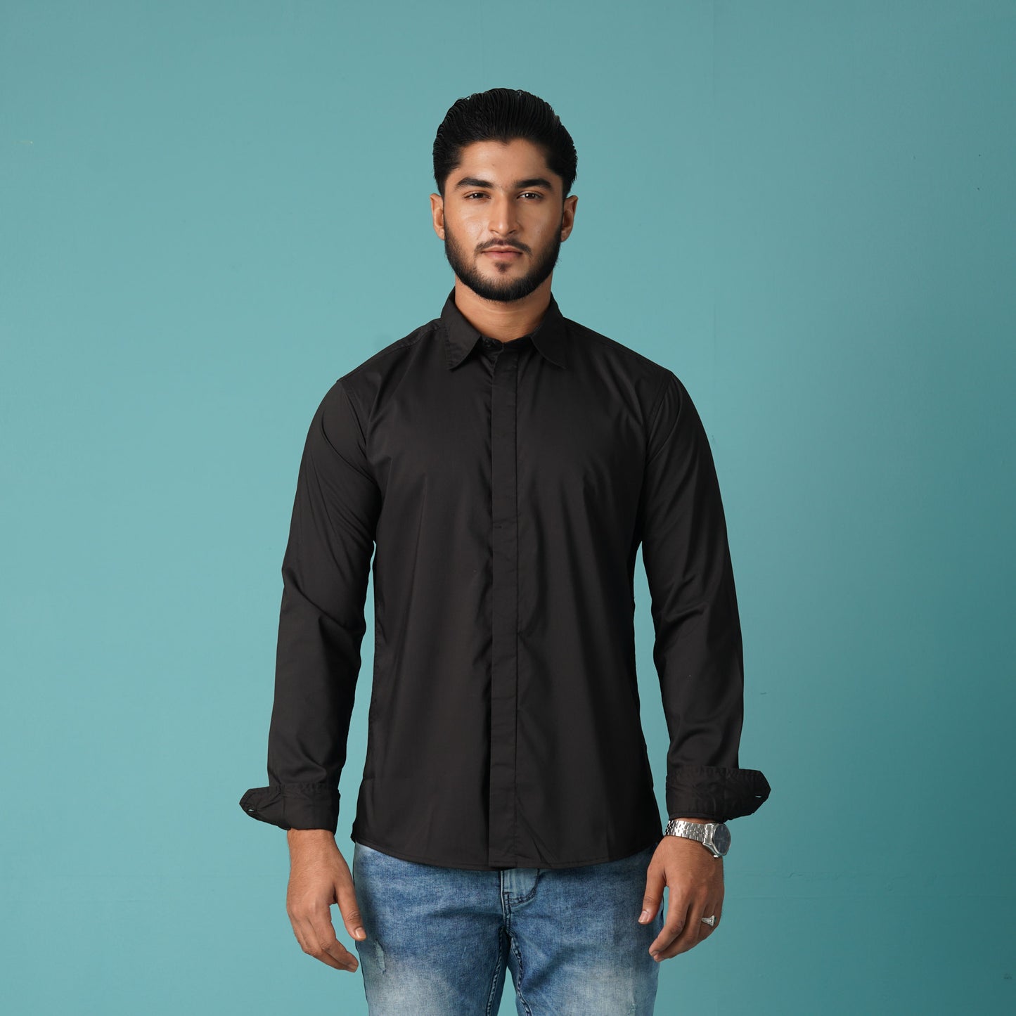 Mens L/S Shirt-Black