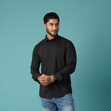 Load image into Gallery viewer, MENS L/S SHIRT-BLACK
