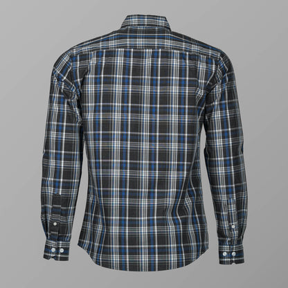 Mens Black & Blue Check Shirt