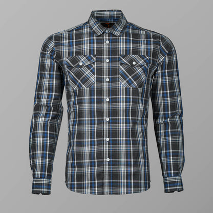 Mens Black & Blue Check Shirt