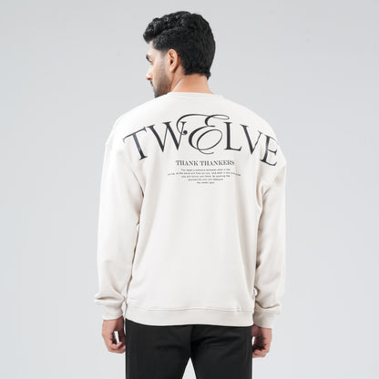 Mens Light Beige Sweat Shirt