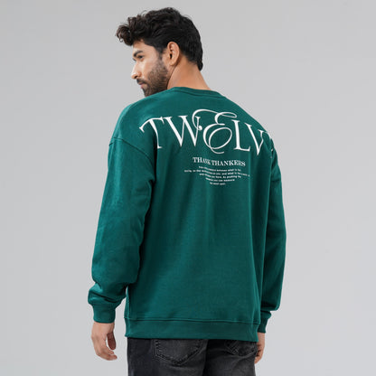 Mens Teal Green Sweat Shirt