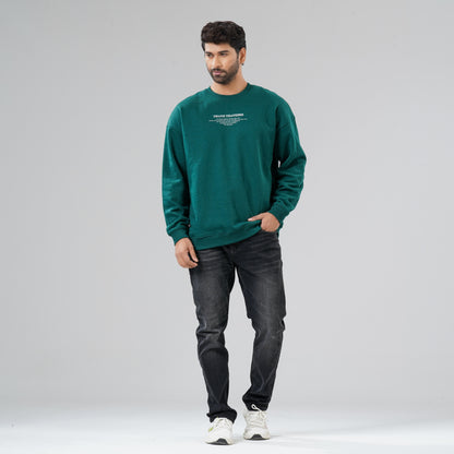 Mens Teal Green Sweat Shirt