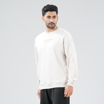 Mens Light Beige Sweat Shirt