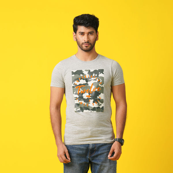 MENS T- SHIRT-GREY