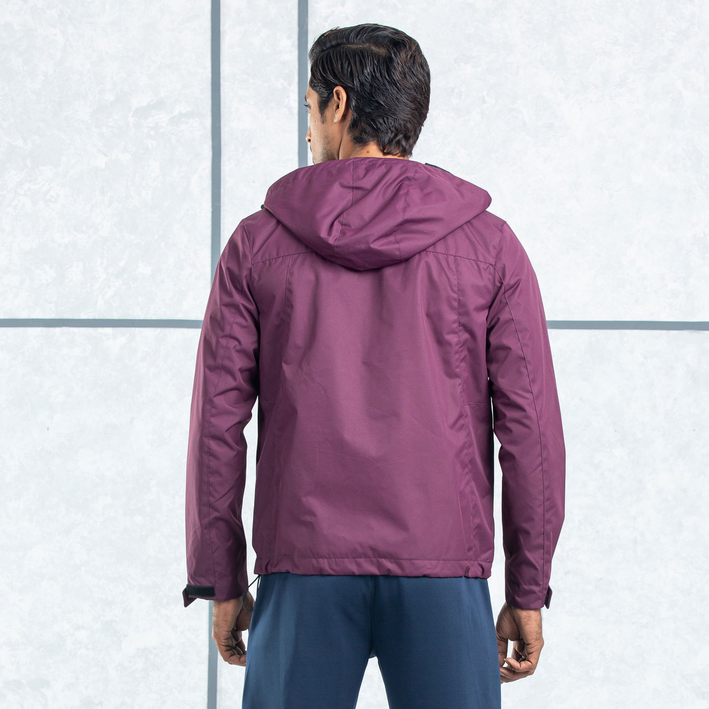 MENS WINDBREAKER-PURPLE