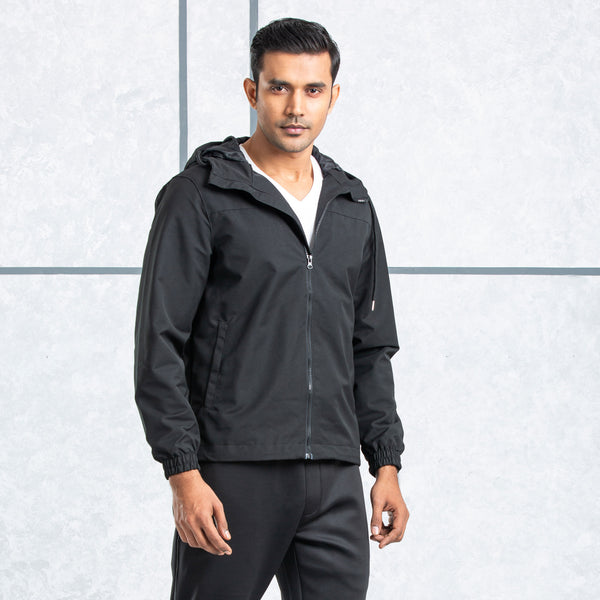 MENS WINDBREAKER- BLACK