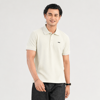 Mens Beige Polo