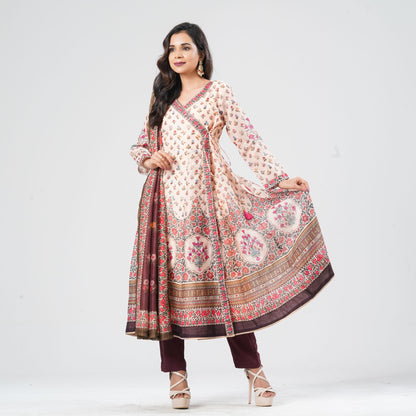 Women Half-Silk Three Piece Set